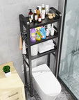 2/3 Tier Black Metal Bathroom Standing Shelf (2 RACKS)