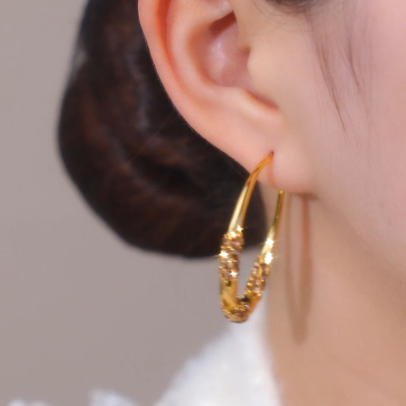 💎Circle Earrings with Zirconia