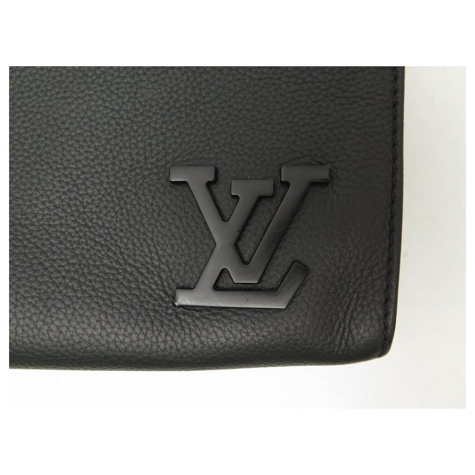 LV Messenger Bag Aerogram Black Leather