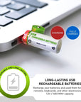 USB Rechargeable Batteries