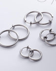 Retractable Hoop Nose/Lip/Earrings (PACK OF 4)