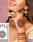 Waterproof Mehndi Stickers Pack of 3