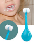 Three-sided Children's Toothbrush