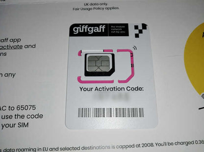 UK GiffGaff SIM