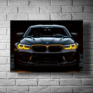 Luxury Car Art with LED Glow