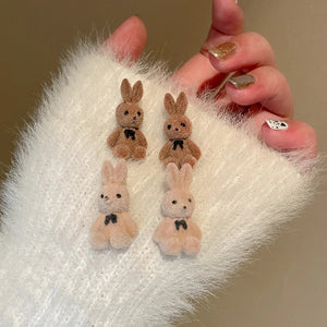 CUTE RABBIT EARRINGS (2 PAIR)