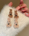 CUTE RABBIT EARRINGS (2 PAIR)