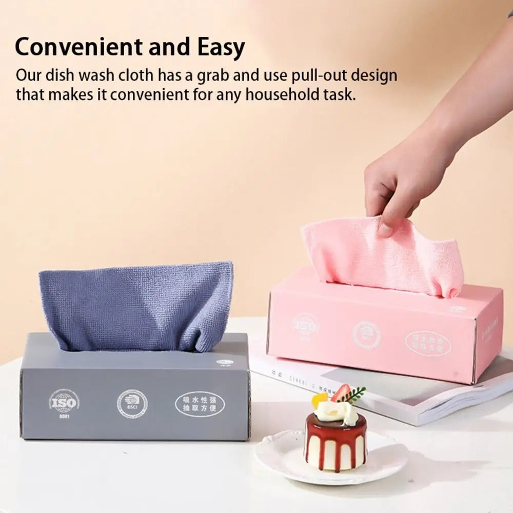 Microfiber Cleaning Cloth Thickened Magic Wipe Home Kitchen