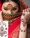 Waterproof Mehndi Stickers Pack of 3