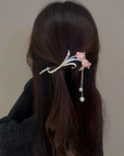 Luxury Tulip Flower Tassel Hairpin