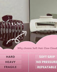 Soft Hair Cloud Claw Clip