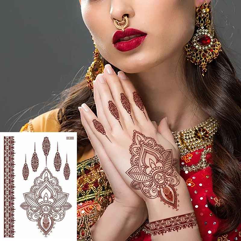 Merinding Sticker Waterproof Mehndi Stickers Pack of 3 – xeemartpk