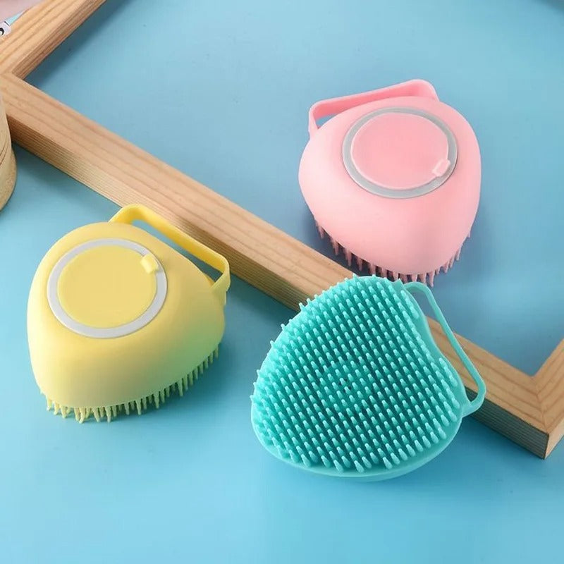 2 in 1 Silicone Bath brush Soap Dispenser