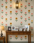 DIY High Quality Tulip & Sunflower Wall Stickers ( imported )