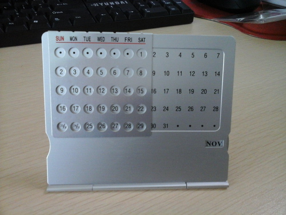 Mini Calendar for Tables – xeemartpk