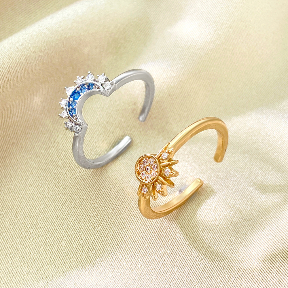2 in 1 Sun and Moon Ring