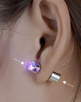 LED Ear Studs Ring Shinning Light