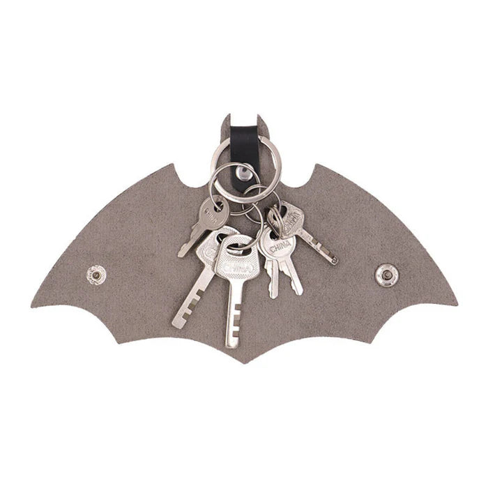 Premium Leather Bat Key Case &amp; Keychain Pouch