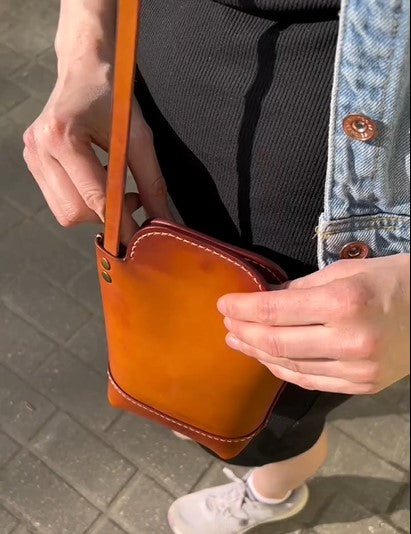 Handmade Leather Crossbody Classic Sling Bag