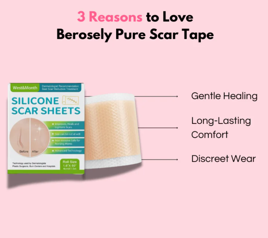Silicone Scar Medical Skin Care &amp; Pimples Removel Tape
