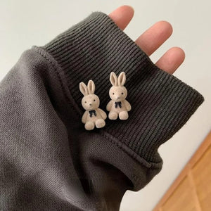 CUTE RABBIT EARRINGS (2 PAIR)