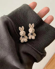 CUTE RABBIT EARRINGS (2 PAIR)