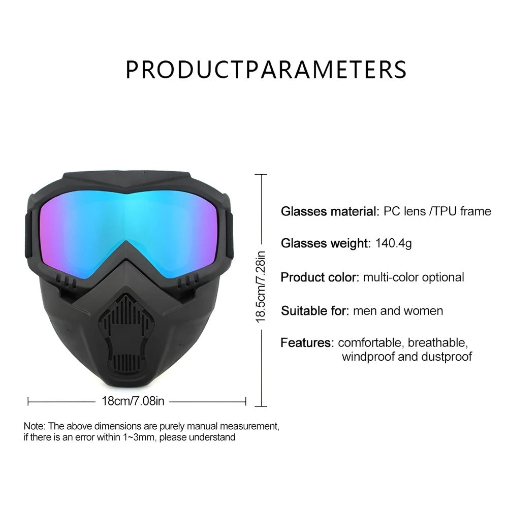 Tactical Full Face Mask Goggles