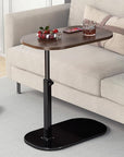 C Shaped Side Table, Adjustable Height C Shaped End Table, 360°Swivel Couch Side Table