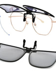 New Polarized Clip-on Flip Up Sunglasses