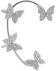 Metal Butterfly Ear Clips