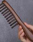 Natural Wooden Comb Meridian Massage