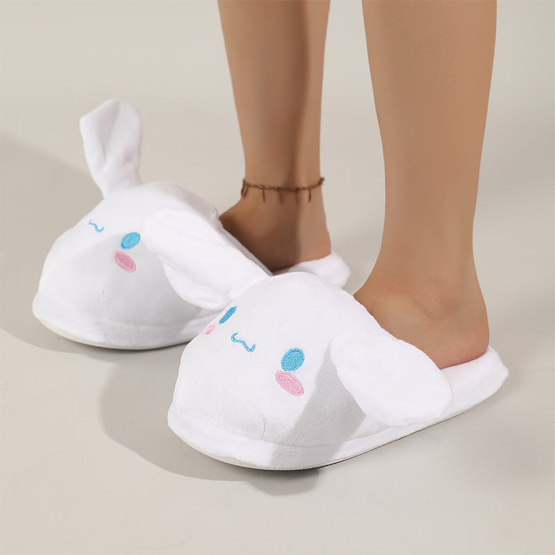 Plush Slippers with Moving Ears (Pair)