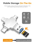 4 In 1 SD TF Memory Card OTG Adapter