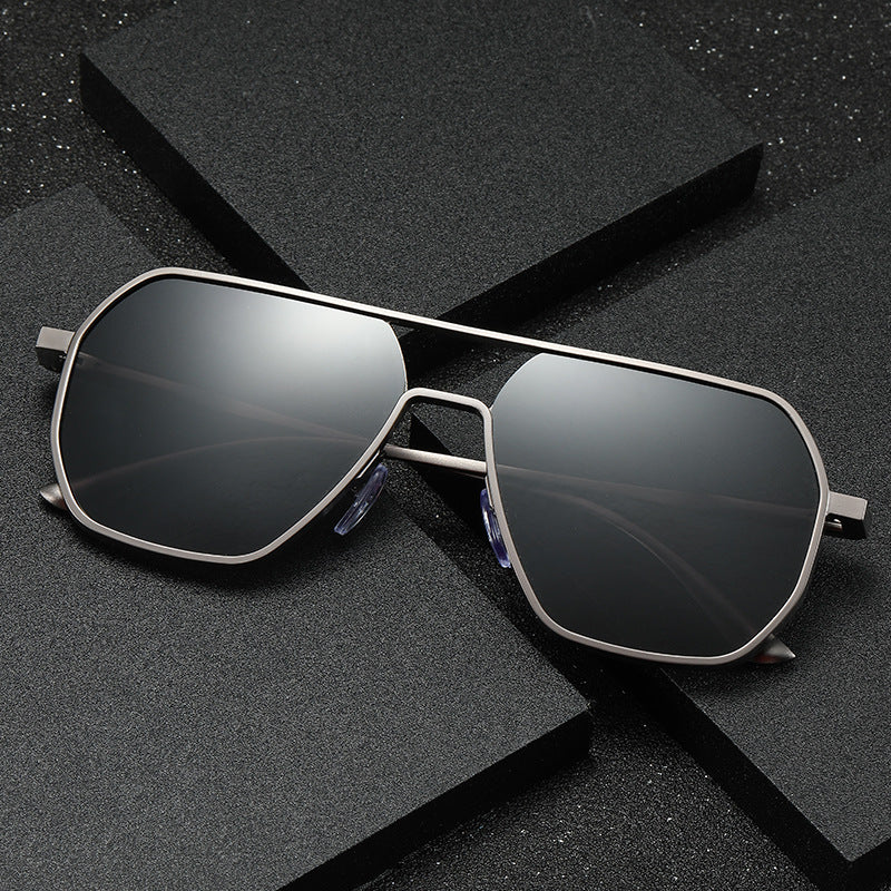 SleekSquare™ Photochromic Metal Frame Glasses