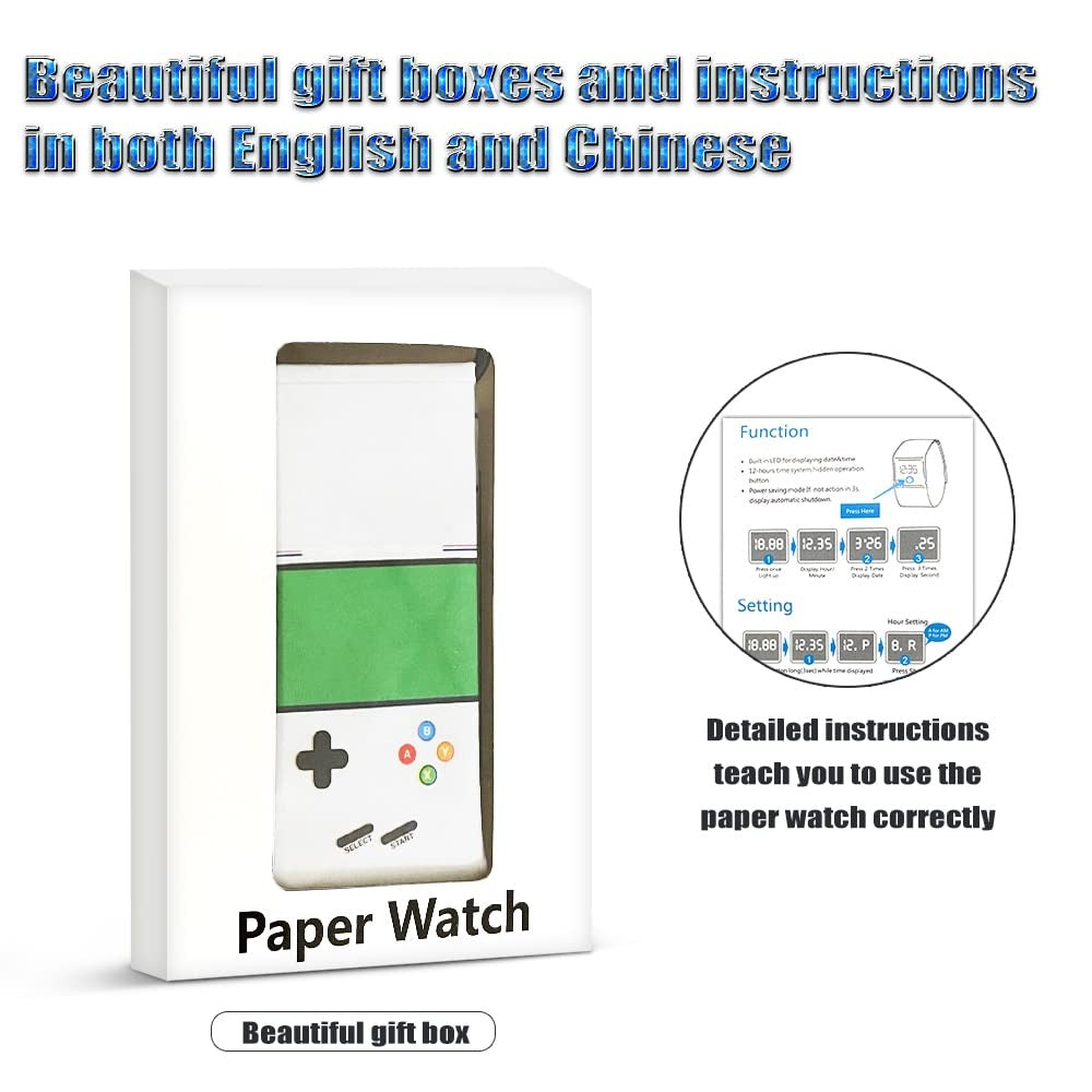 Paper Watch, Creative Digital Magnetic Waterproof Wrist Watch – xeemartpk