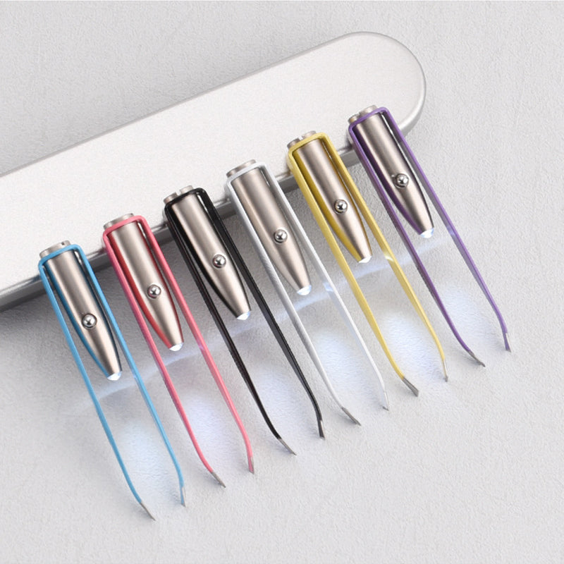 GlowGrip LED Eyelash &amp; Brow Tweezers