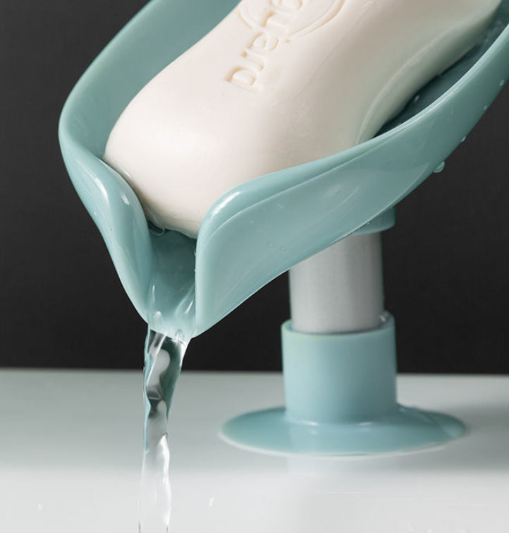 🌿 LeafEase™ No-Drip Soap Holder