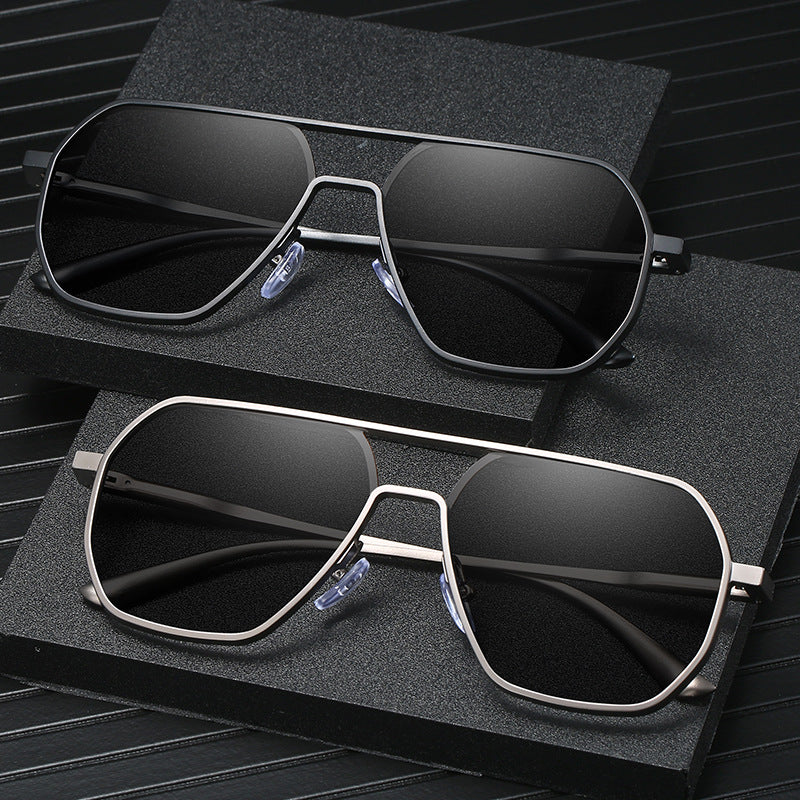 SleekSquare™ Photochromic Metal Frame Glasses