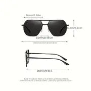 SleekSquare™ Photochromic Metal Frame Glasses