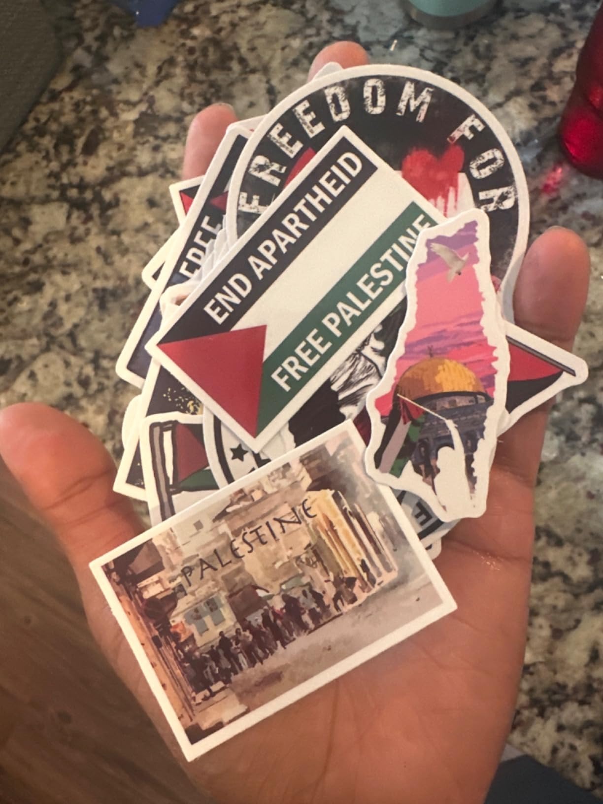 Freedom Palestine Stickers (50PCS)
