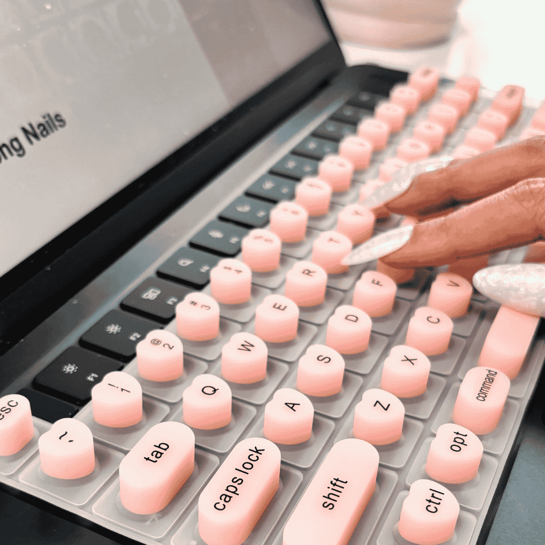 3D Keyboard Cover for Long Nails