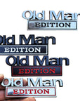 Metal OLD MAN Car Badge