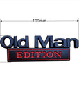 Metal OLD MAN Car Badge
